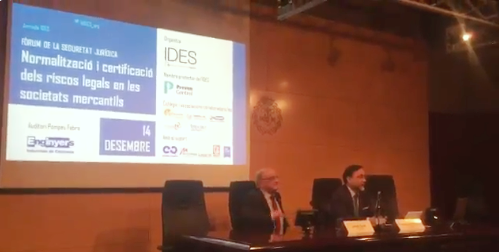 El pasado 14 de diciembre tuvo lugar en Barcelona el Foro de Seguridad Jurídica organizado por el Instituto de Estudios de la Seguridad (IDES)